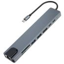 8IN1DOCK Microworld USB Type-C 8 in 1 Dock