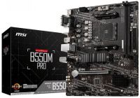 B550MPRO MSI B550M PRO AMD B550 Chipset AM4 Socket AMD Ryzen 5000/3000/4000 G-Series M-ATX Motherboard