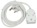 PL-E02/10M Noble Poweline 10m Multi Plug Coupler Extension Cord Lead With Dual 3 Pin Sockets