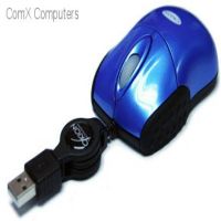 Okion Dexta Blue Mobile USB Retractable Optical Mouse