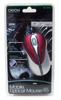 MO277UP_WHT Okion ALIO White Mobile Optical Mouse USB+PS/2 combo