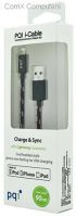 Pqi i-cable lightning 90 Meshed 90cm Lightning 8pins sync+charge Cable