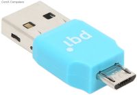 CR-PC203-L PQi Connect 203 Blue Flash Drive Type miCro-reader for micro-SDHC/SDXC