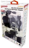 5161815031308 Promate Chargmate.8 All in One Multi-regional USB power adapter with dual USB charging port for Mobile phones