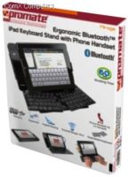 7161815139187 Promate Mirage iPad Ergonomic Bluetooth Keyboard Stand with Phone Handset