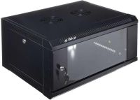 RCT cabinet wallmount PC 6U 600W x 450D with glass door, 50kg load