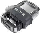 SDDD3-128G-G46 SanDisk 128GB Ultra Dual Drive m3.0 Flash Drive - Black / Grey