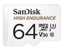 SDSQQNR-064G-GN6IA SanDisk High Endurance microSDXC 64GB 100/40 MB/s C10 U3 V30 Card + SD Adapter