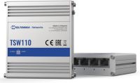 TTK-TSW110 Teltonika Plug and Play 5-port Industrial Gigabit PoE Switch - Unmanaged L2