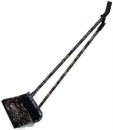 TH140-BLKFLR Totally Long Broom and Stand Up Dustpan Set with Black Floral Design