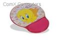 W5655-1C-BLUE Tweety Wrist-Rest Mouse Pad - Blue