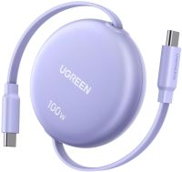 L531-95673 UGreen 100W fast charging retractable USB Type-C cable 1m - Purple