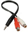 ADA099 Unbranded 3.5mm stereo male plug to 2x RCA female