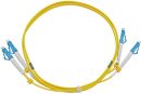 HO-D-LCUPC-LCUPC-3M Unbranded duplex LC / LC G657A2 3.0mm 3m PVC LSZH Yellow fibre cable