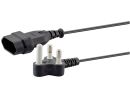 CAB-PWR-EURO-N-1M LinQnet 1m normal 3-pin plug to 2-pin Euro Socket