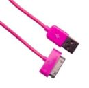 CBL04UF Microworld Ipad / Iphone / Ipad Sync + charge cable Pink