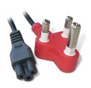 CB-CLOVER-REDPLUG Unbranded Power Cord - Clover to Red plug