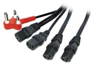 Linkqnet 5m 4x IEC C13 headed dedicated power cable
