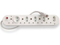 Unbranded Multi plug with IEC cord (5x16A + 5x5A) - White