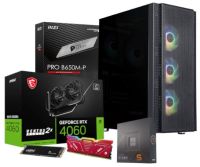 Unbranded AMD Ryzen 5 7600 6-Core 3.8GHz 1TB Gen4 NVMe 32GB DDR5 5600MHz RTX 4060 Ventus 2X 8GB Fortress ATX Gaming Chassis Built PC with Microsoft Windows 11