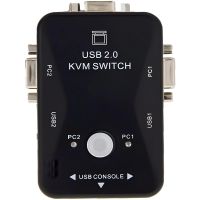 UniQue 2 Port VGA KVM Manual USB Switch