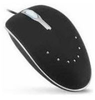 M0-N133BK UniQue Black PS/2 Mouse With Carry Pouch
