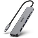 HUB-USB-H1118A Unitek uHub S7+ 7-in-1 USB-C 5Gbps Hub with 4K HDMI and 100W Power Delivery