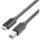 CAB-TC-BM-3M UNITEK USB-C to USB-B Data and Charging Cable - 3m