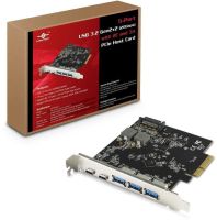 Vantec 5-port USB 3.2 Gen2X2 (20Gbps) &amp; 2x Type-C &amp; 3x Type-A PCI-e x4 Controller Card