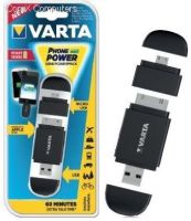 4008496773602 Varta Mini Powerpack Charger 400mAh Black - Smart 2-In-1 Solution