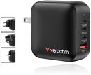 M32231 Verbatim 32231 Mini GaN charger 100W 4 port US / EU / UK adaptor