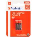 MEVEV49940 Verbatim 23A (MN21/A23) Battery Alkaline 12V 2's - 1 pack