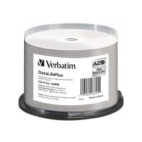Verbatim 43745 CD-R 52x DataLifePlus Wide Inkjet Professional 50pk Spindle