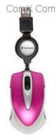 MOVEV49021 Verbatim Go Mini Hot Pink Optical Travel Mouse