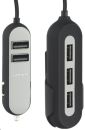 BE0133BLK Whizzy Black 5 Port USB Family Car Charger